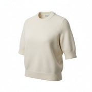 Womens Alaia Light Crew Necks In Cream
