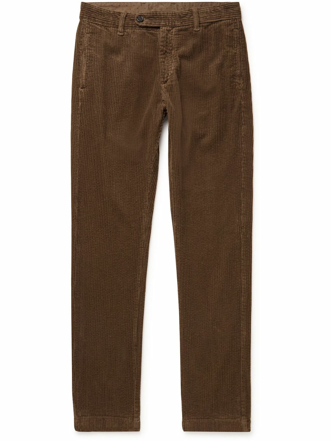 Mens Massimo Alba Casual Trousers In Brown