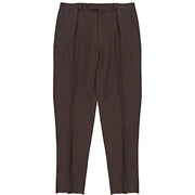 Ermenegildo Zegna Mens Trofeo Summer Wool Linen Trousers in Brown