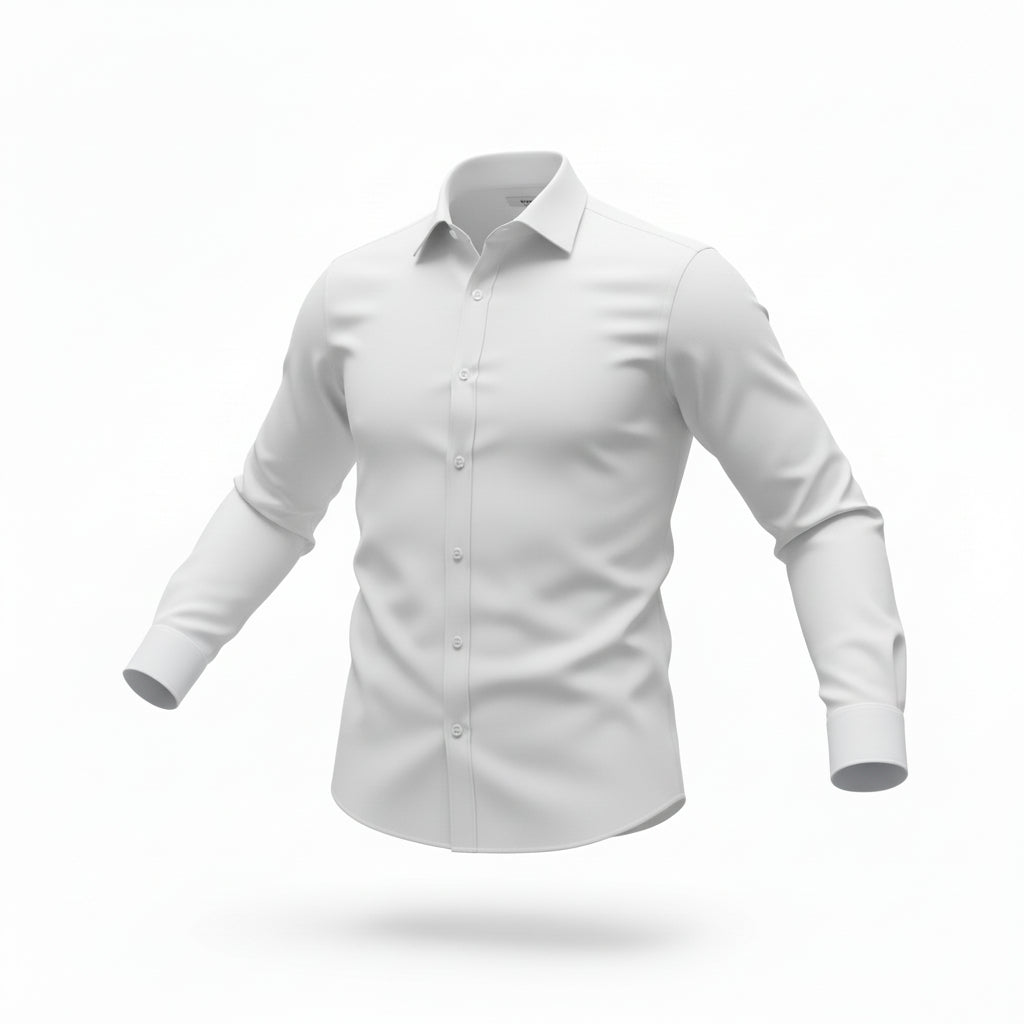 Mens Dunhill Formal Shirts In White