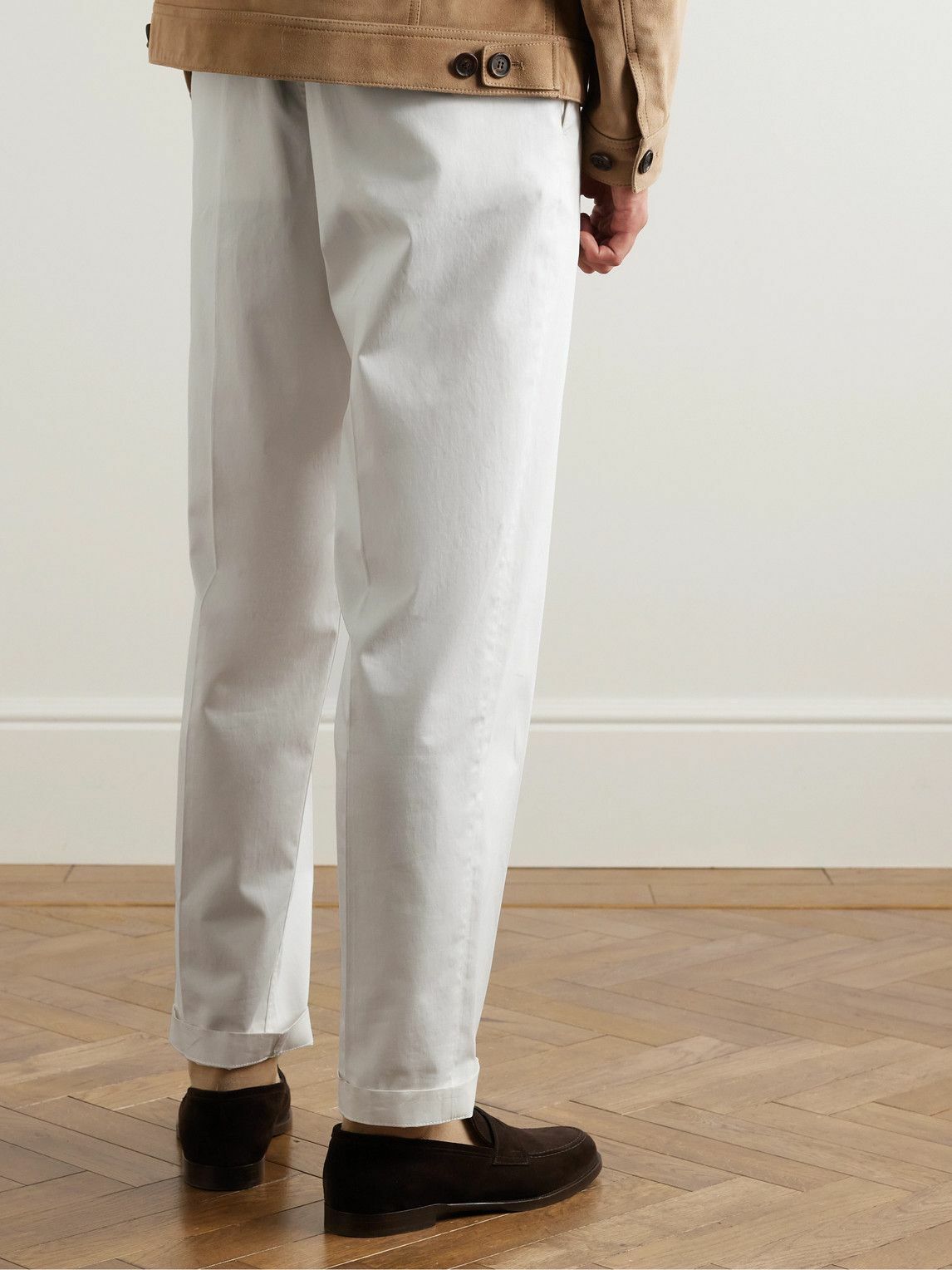 Mens Dunhill Chinos In Off White