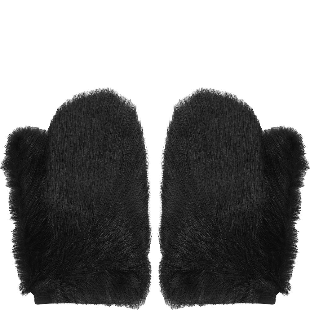 RAEY Womens Toscana Mittens in Black