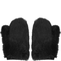 RAEY Womens Toscana Mittens in Black