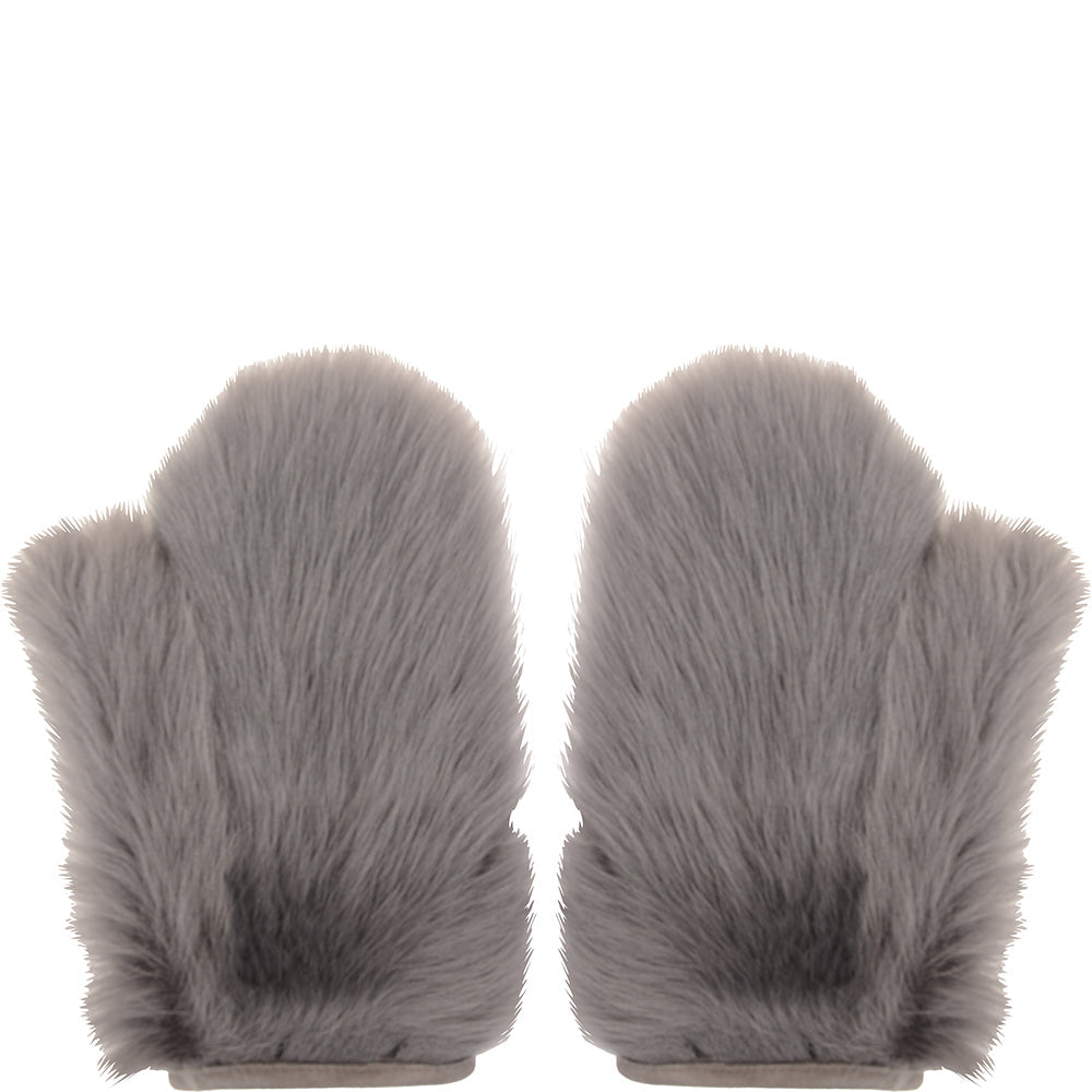 RAEY Womens Toscana Mittens in Grey