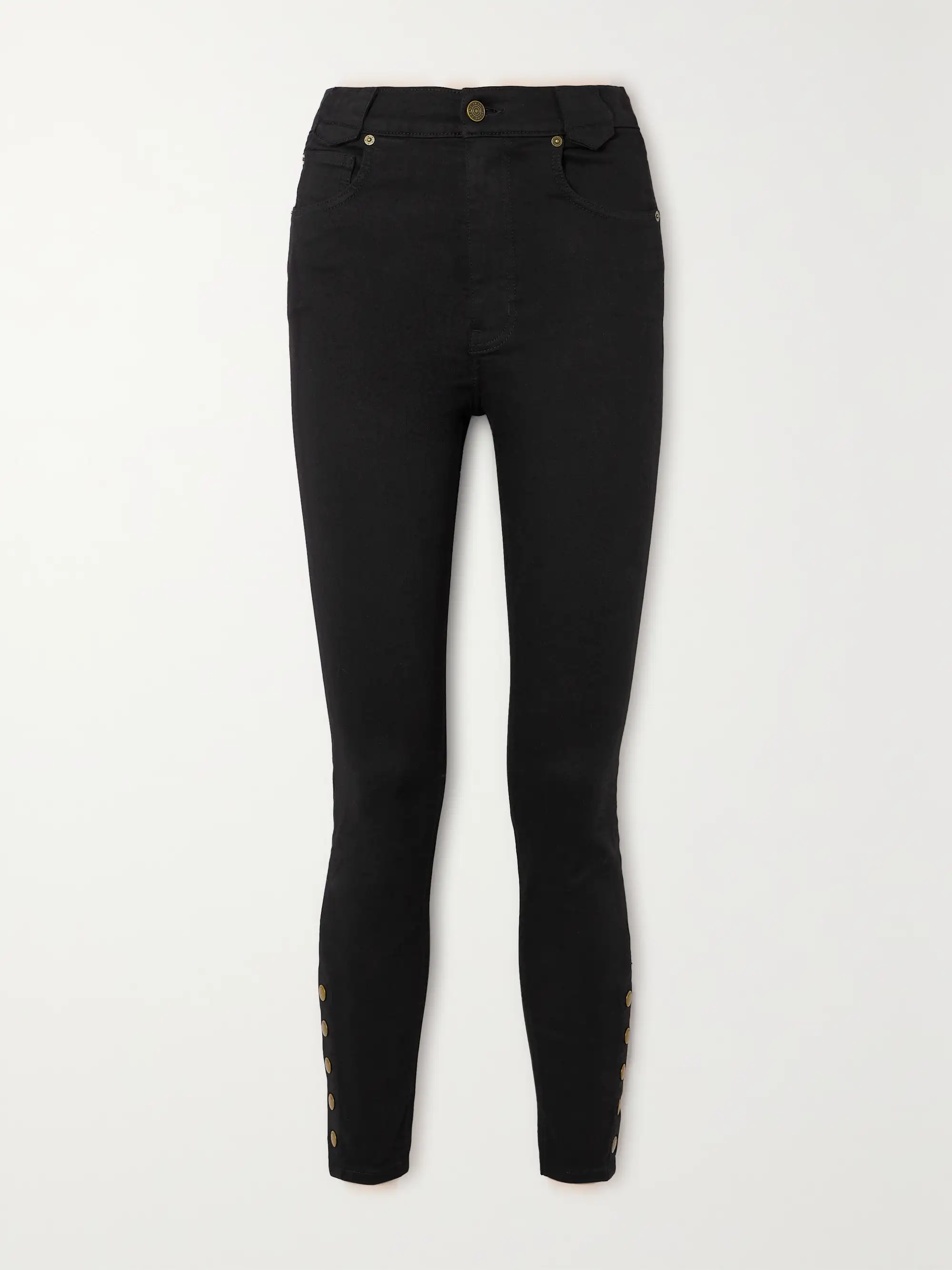 Womens Frame Denim Skinny Jeans In Black