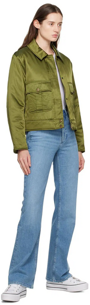 Womens Frame Denim Tailored Trousers In Light Blue