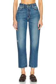 Womens Frame Denim Straight Jeans In Blue