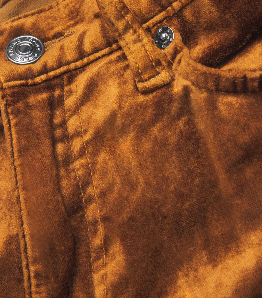Womens Frame Denim Skinny Trousers In Brown