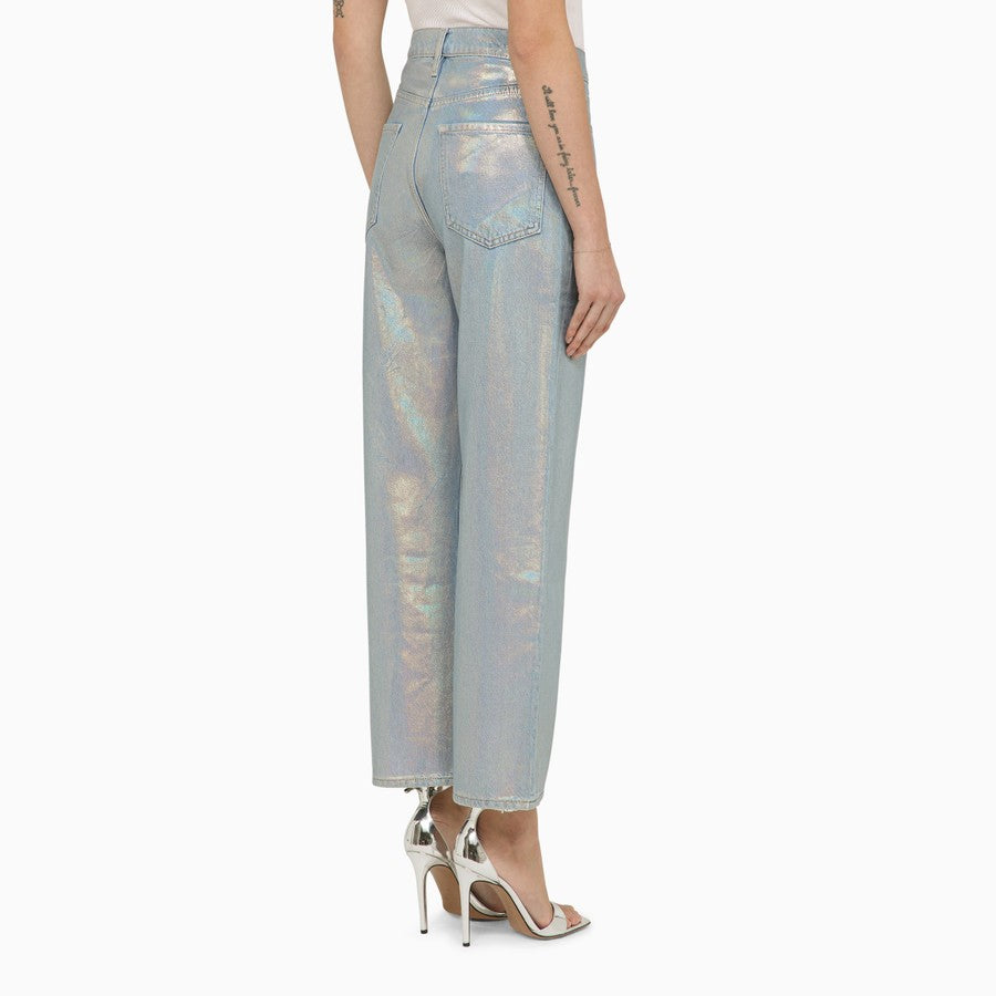 Womens Frame Denim Cropped Jeans In Blue