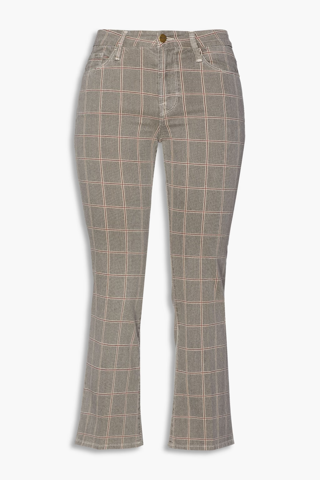 Womens Frame Denim Cropped Jeans In Grey