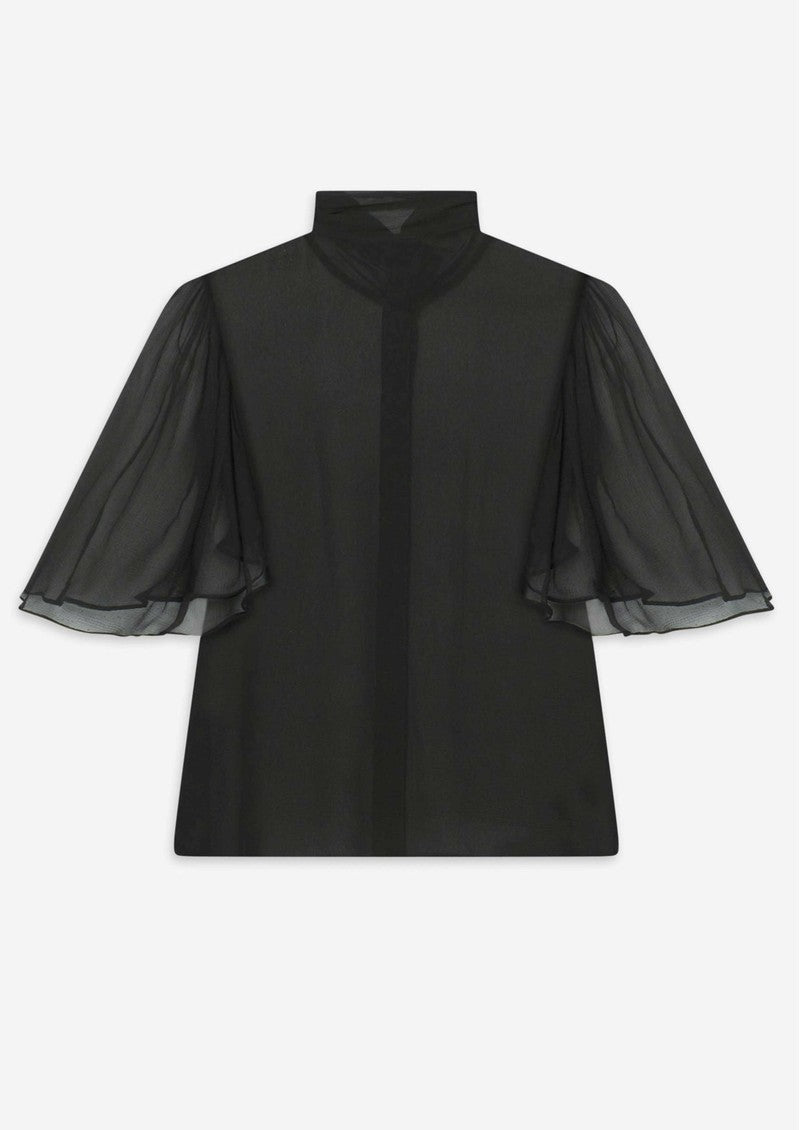 Womens Frame Denim Evening Tops In Black