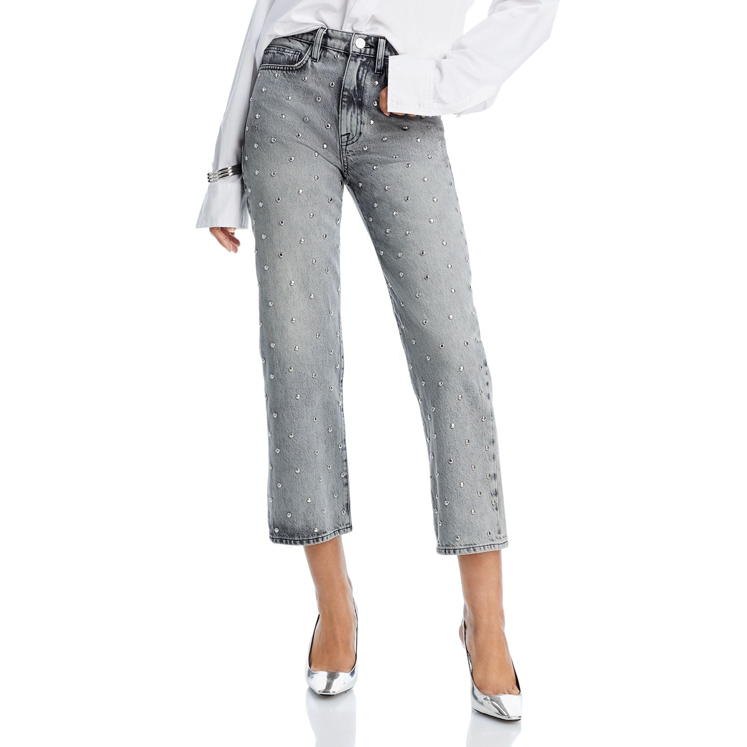 Womens Frame Denim Cropped Jeans