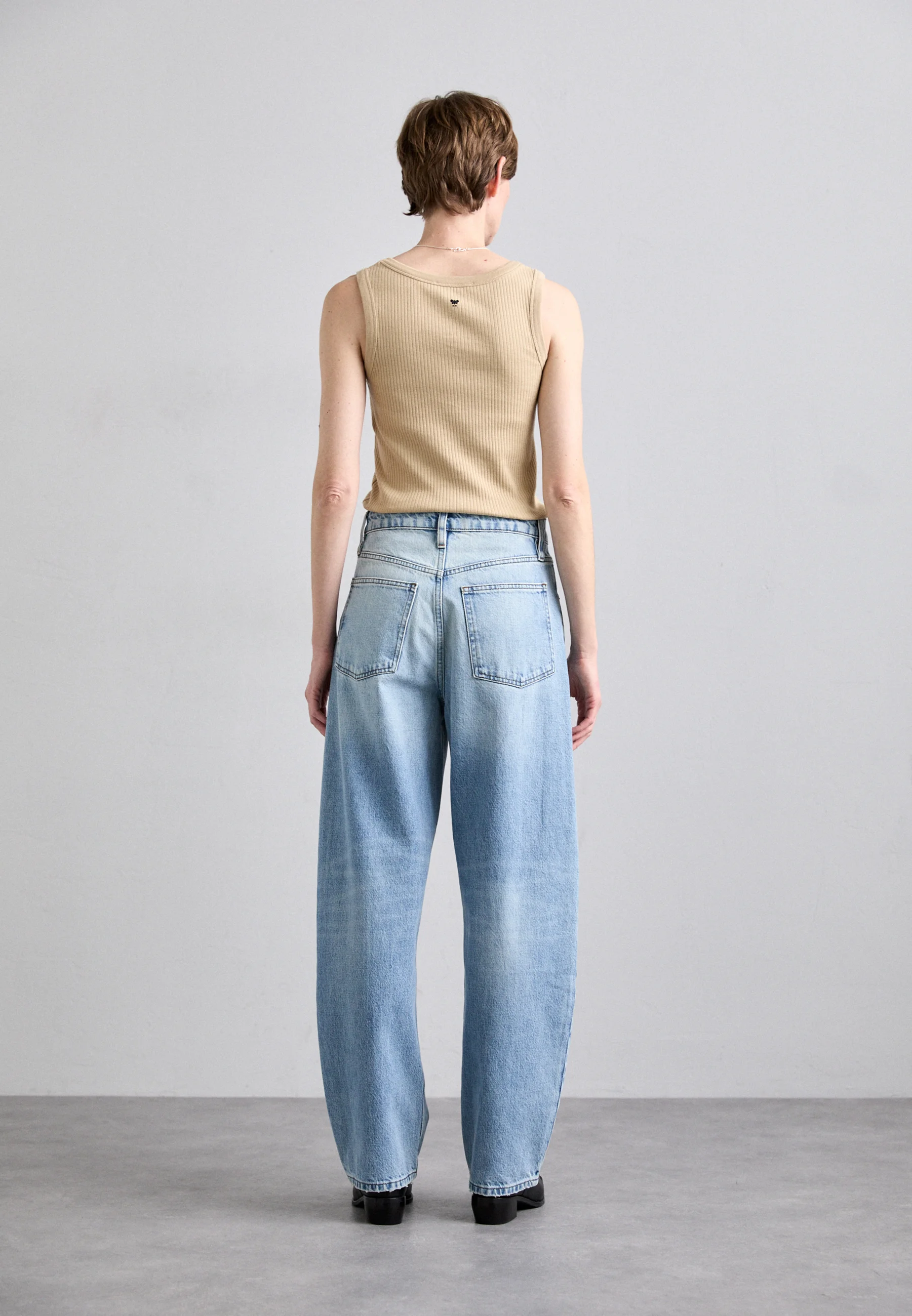 Womens Frame Denim Wide Leg Jeans In Light Blue