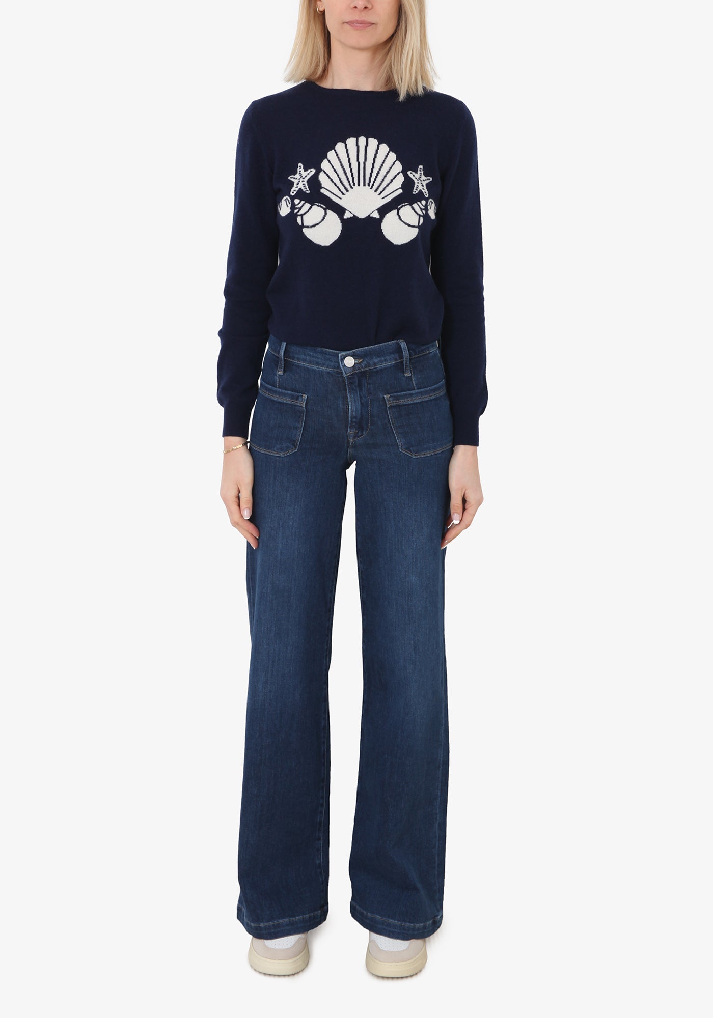 Womens Frame Denim Bootcut Jeans In Blue