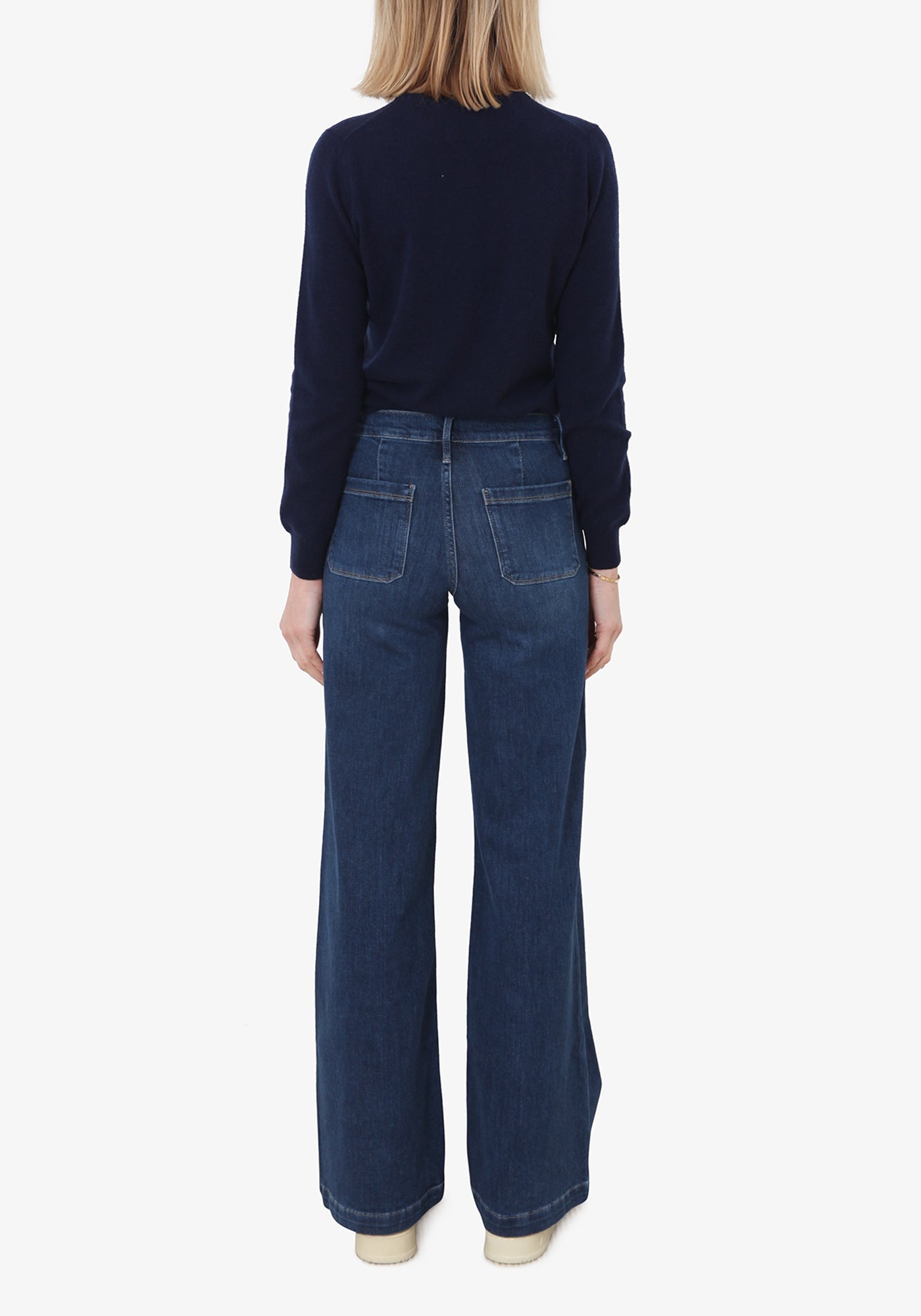 Womens Frame Denim Bootcut Jeans In Blue