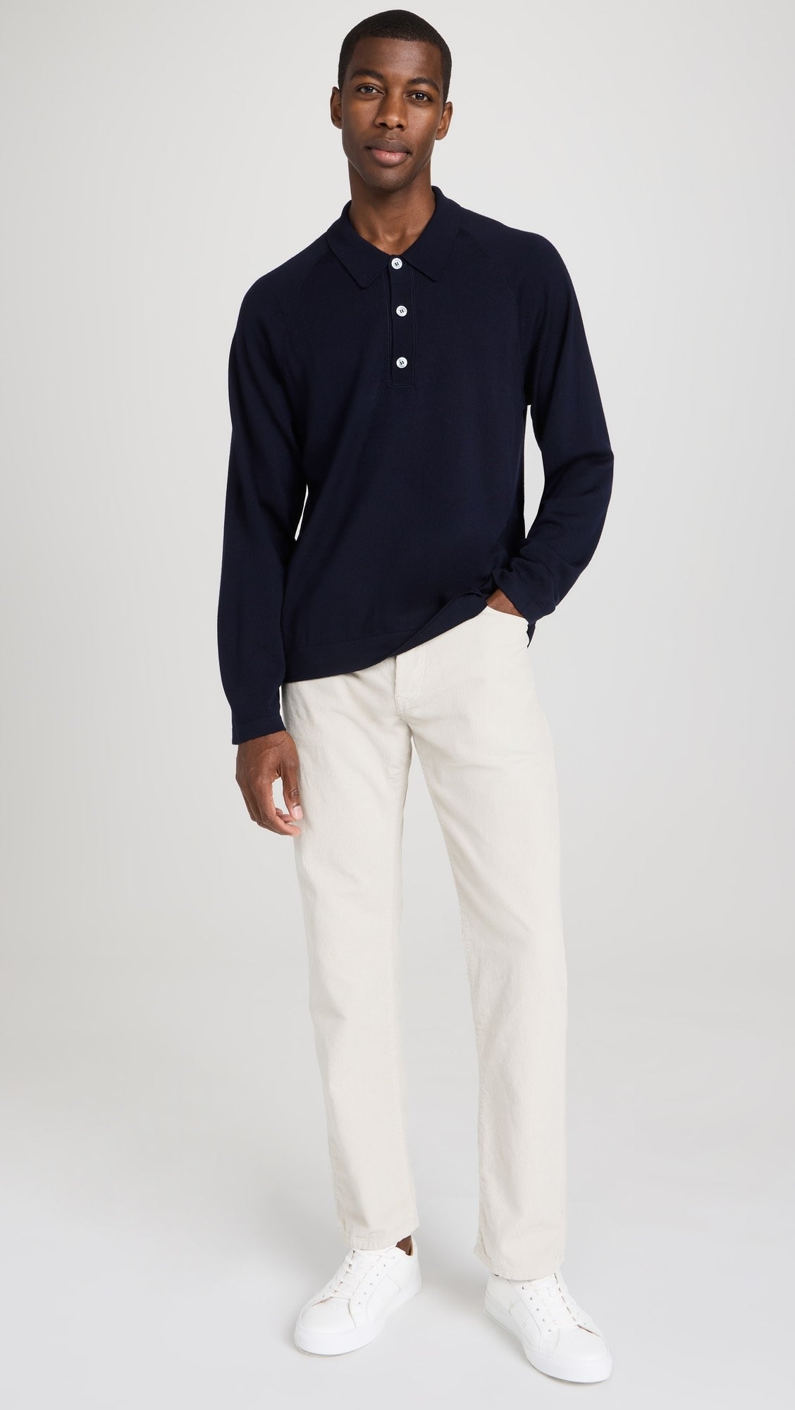 Mens Officine Generale Casual Trousers In Beige