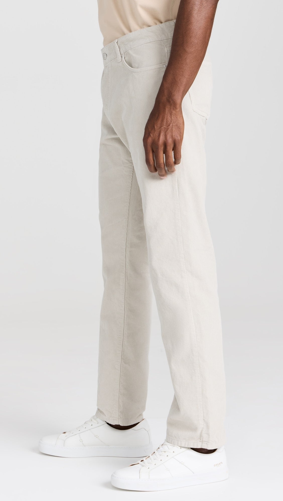 Mens Officine Generale Casual Trousers In Beige