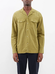 Mens Officine Generale Overshirt In Green
