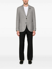 Mens Lardini Suit Trousers In Black