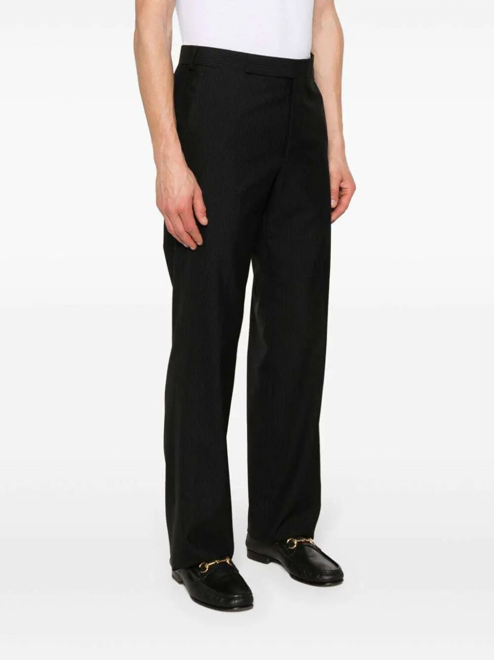 Mens Lardini Suit Trousers In Black
