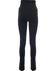 Victoria Beckham Womens Viscose Blend Split Front Leggings