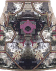 Isabel Marant Womens Hanelis Sequin Printed Mini Skirt In Multicoloured