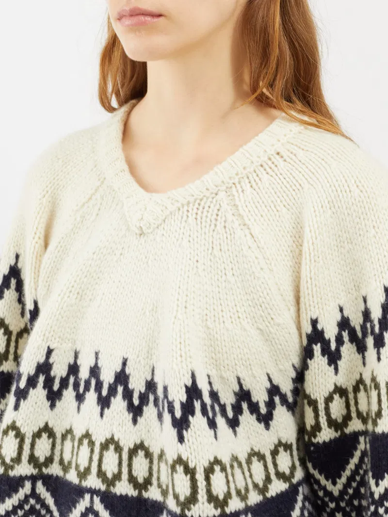 Womens Khaite Heavy Crew Necks In White