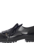 Marni Womens Dada Derby Flat Lace Up in Black