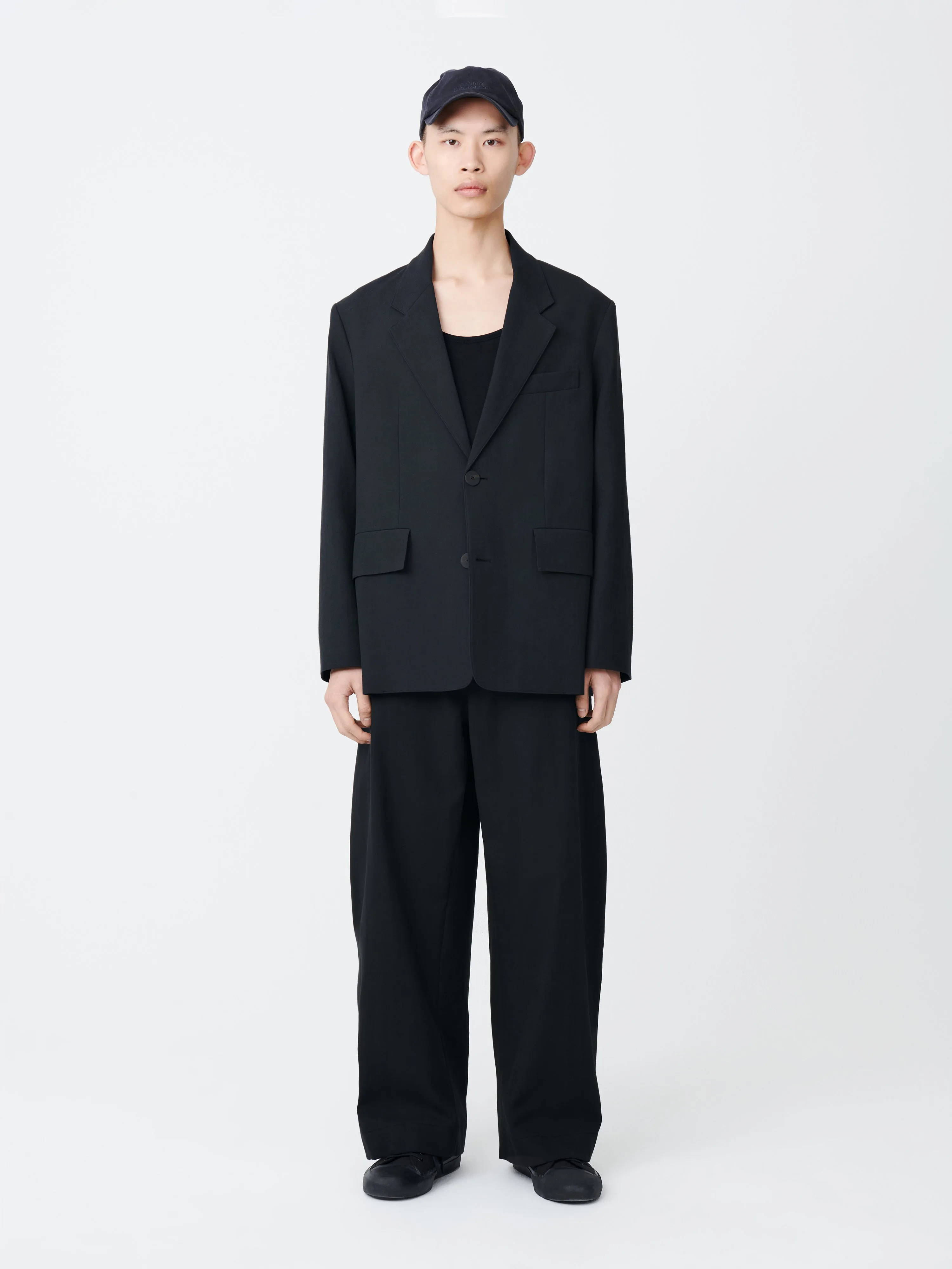 Mens Studio Nicholson Fashion Suit Jackets In Black Grey