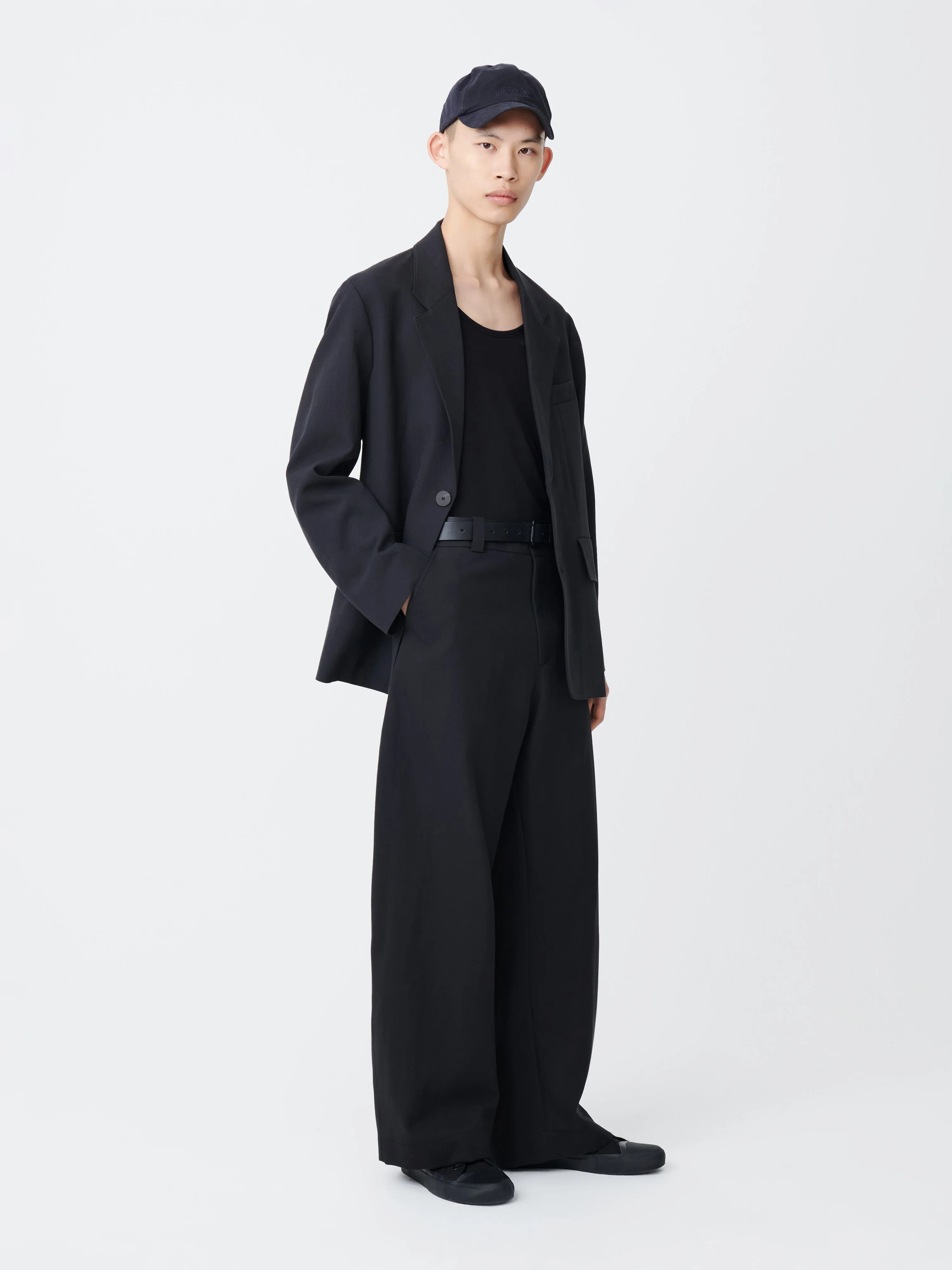 Mens Studio Nicholson Fashion Suit Jackets In Black Grey