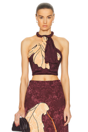Womens Johanna Ortiz Crop Tops In Purple Multi