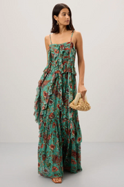 Womens Ulla Johnson Occasion Dress In Green Multi