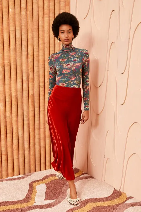 Womens Ulla Johnson Midi Skirts In Red