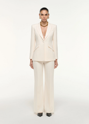 Womens Roland Mouret Tailored Trousers In Cream