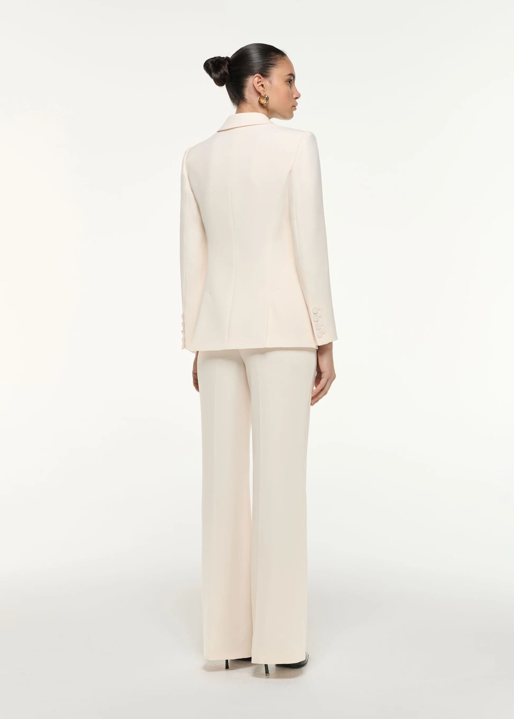 Womens Roland Mouret Tailored Trousers In Cream