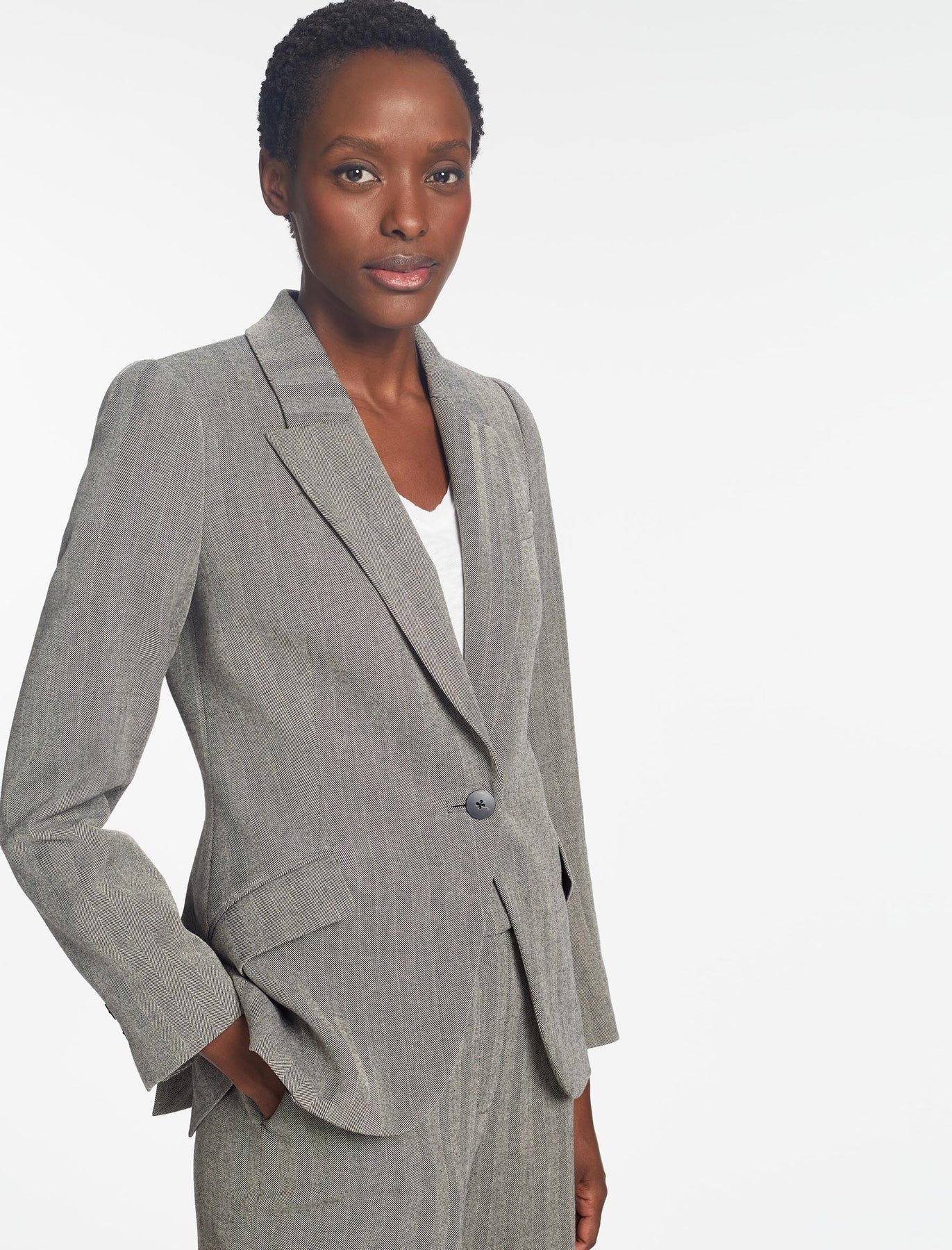 Womens Cefinn Tailored Jackets In Beige Multi