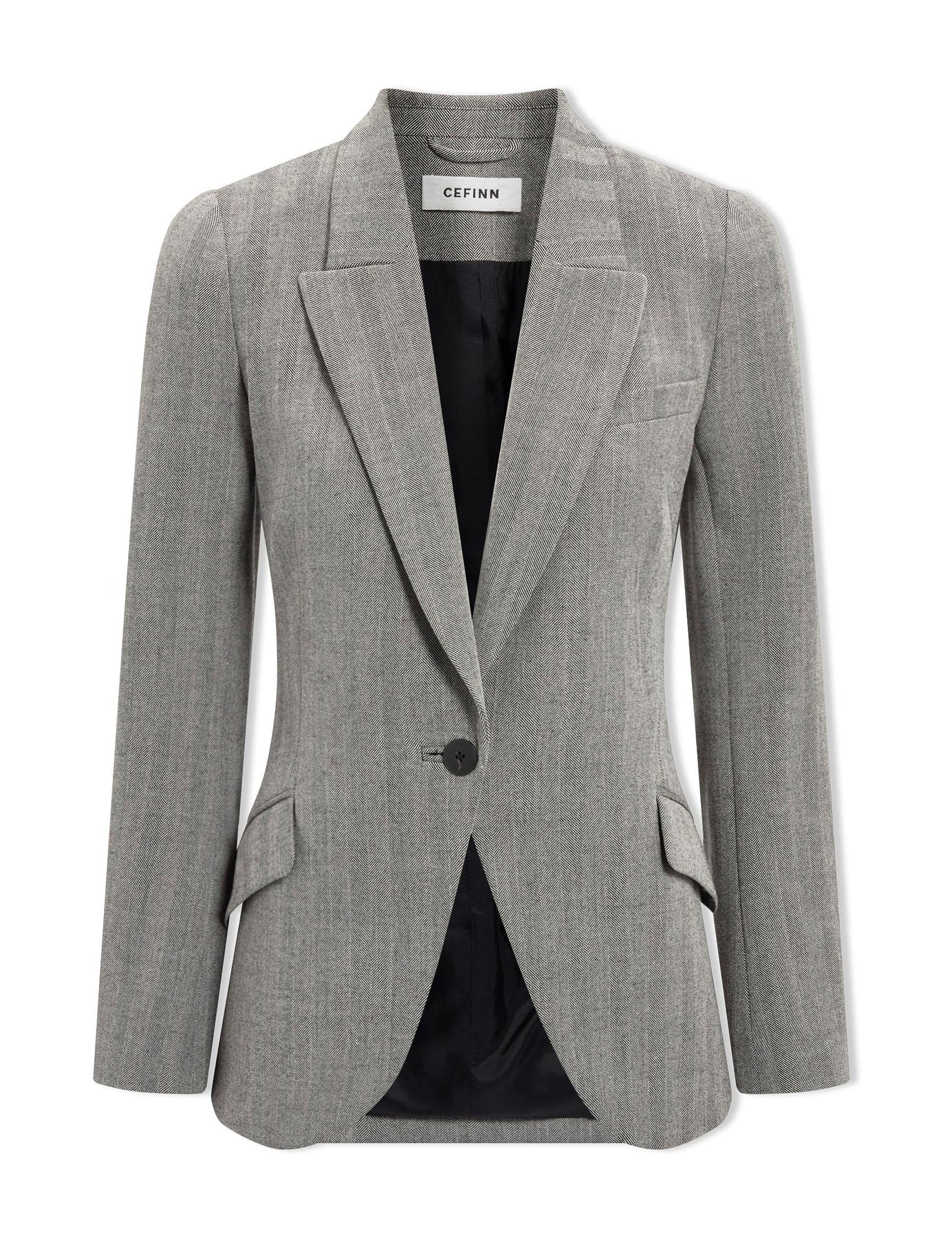 Womens Cefinn Tailored Jackets In Beige Multi