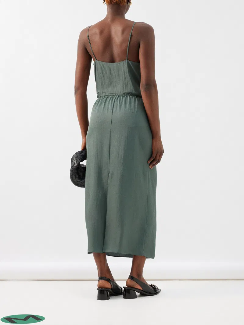Womens Tibi Midi Skirts In Dark Green