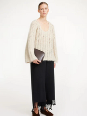 Womens By Malene Birger Heavy Crew Necks In Indigo