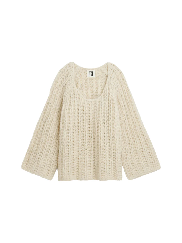 Womens By Malene Birger Heavy Crew Necks In Indigo