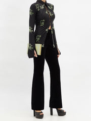Womens The Vampires Wife Wide Leg Trousers In Black