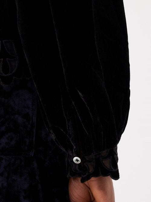 Womens Sea Evening Tops In Black