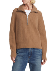 Womens Nili Lotan Heavy Roll Necks In Camel