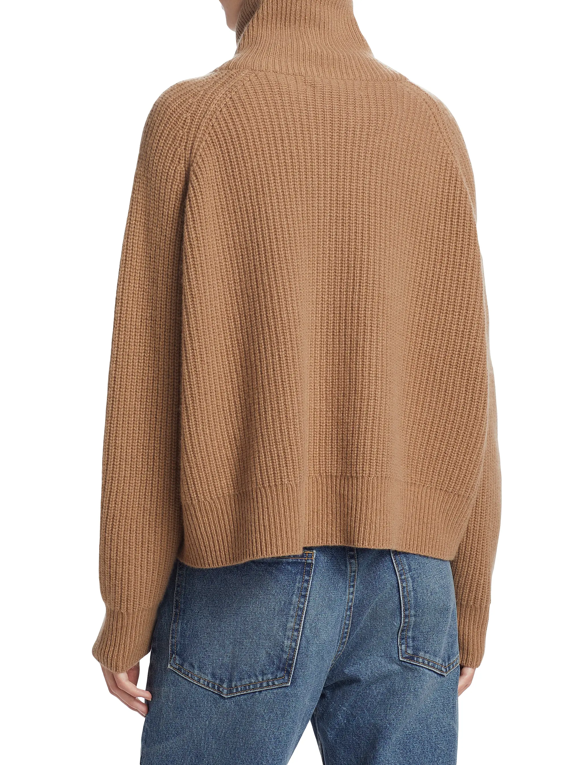 Womens Nili Lotan Heavy Roll Necks In Camel