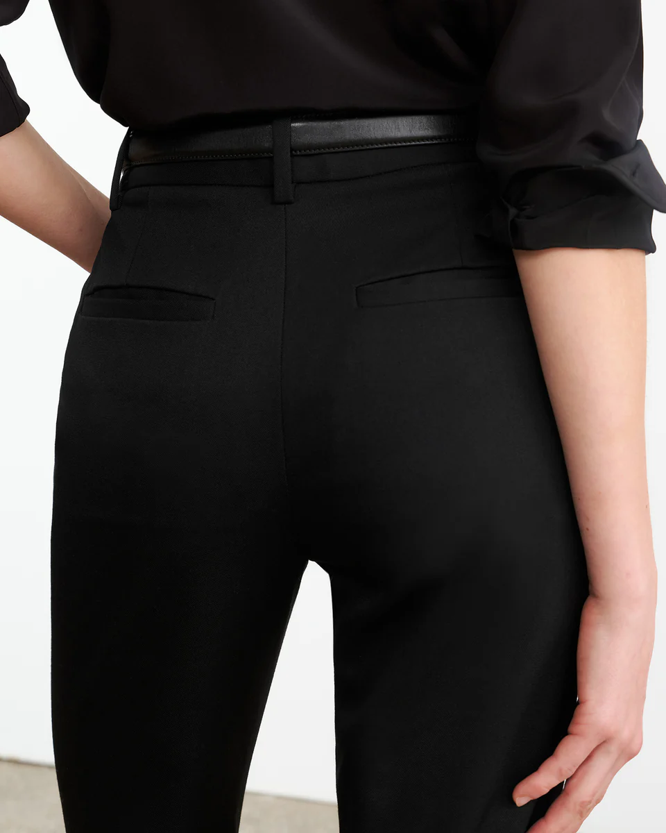 Womens Nili Lotan Wide Leg Trousers In Black