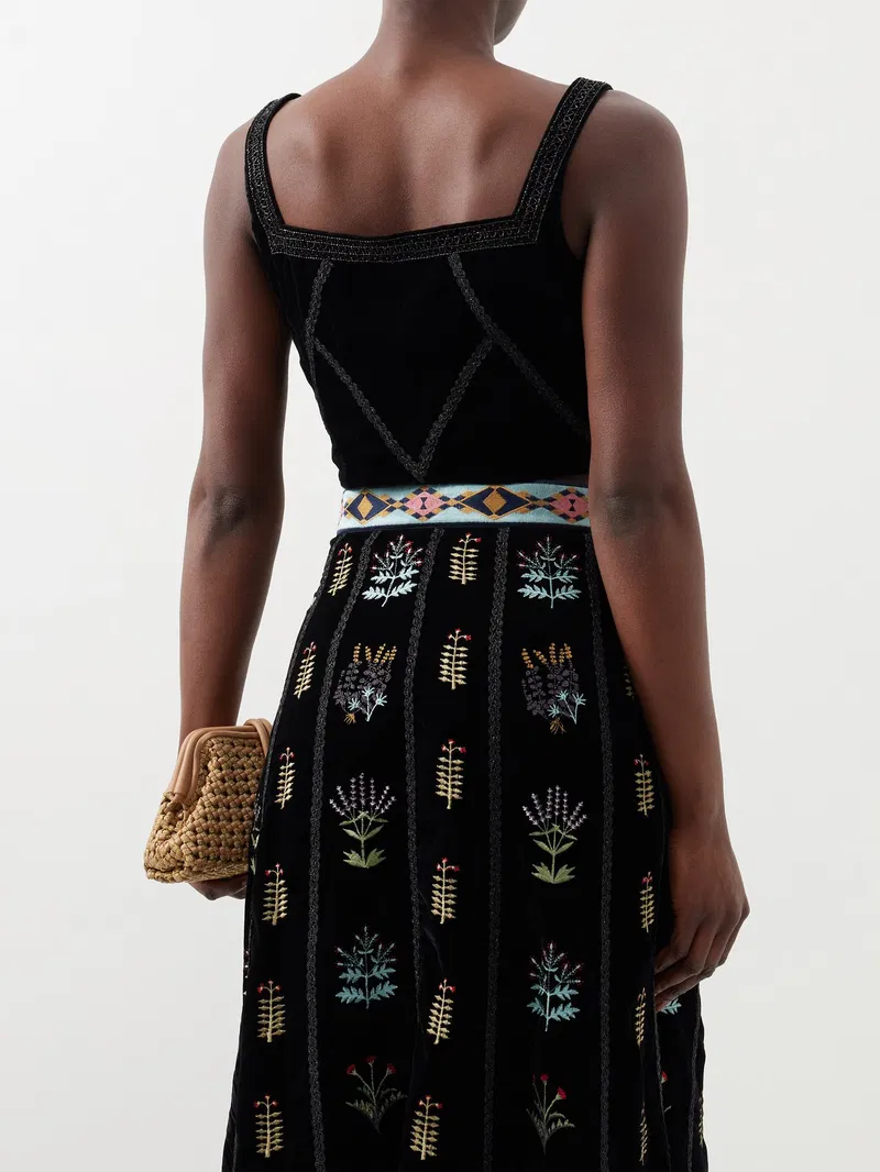 Womens Le Sirenuse Positano Crop Tops In Black