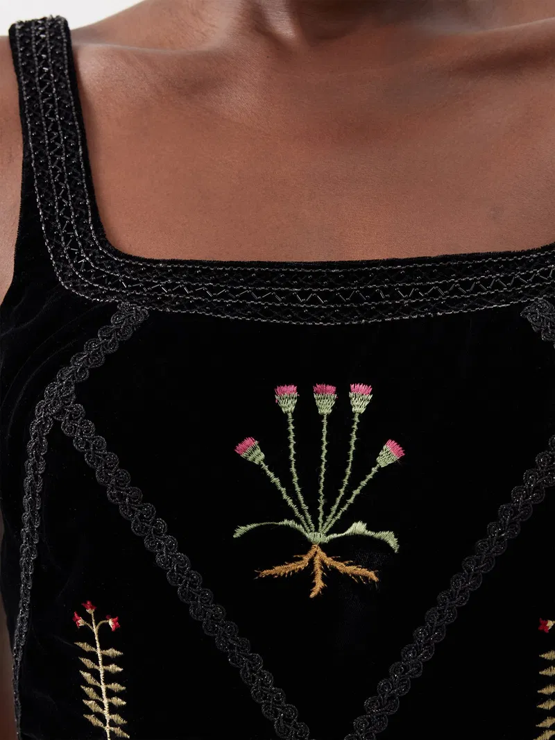 Womens Le Sirenuse Positano Crop Tops In Black