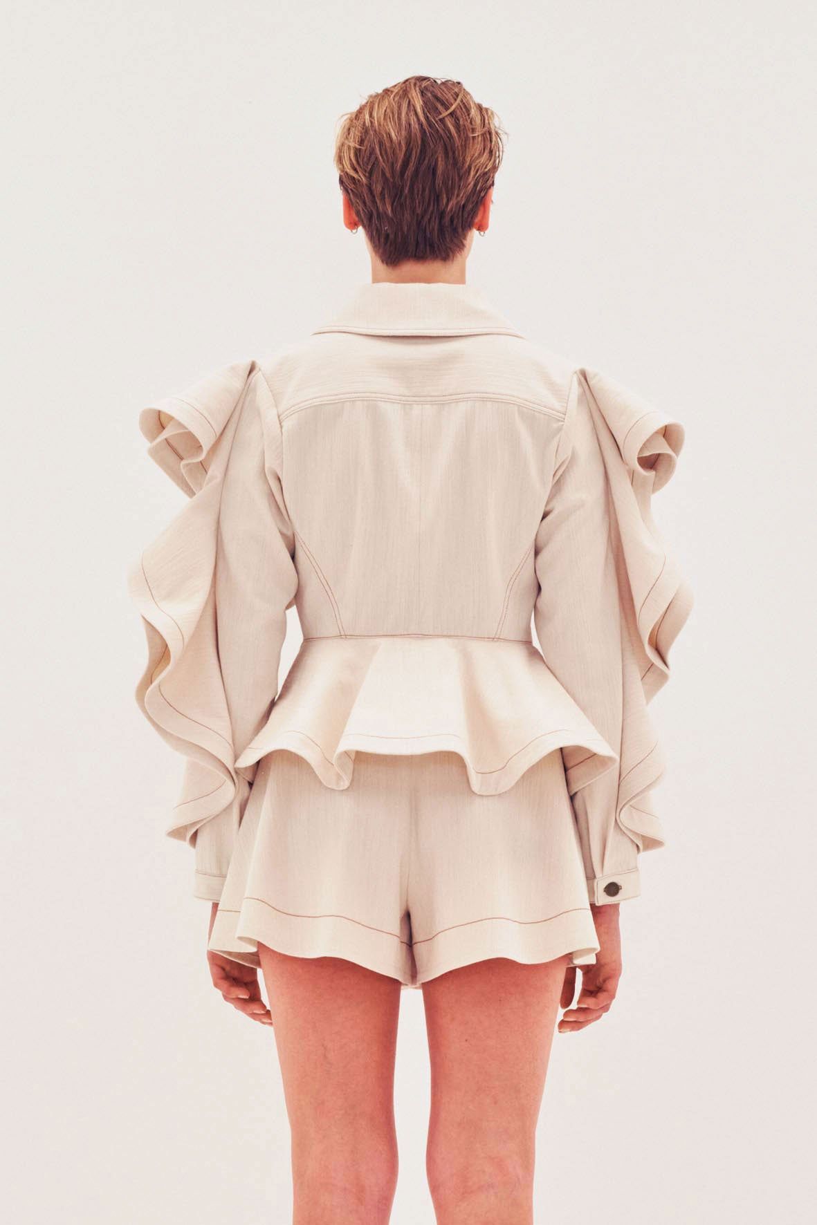 Womens Palmer Harding Denim Jackets In Beige