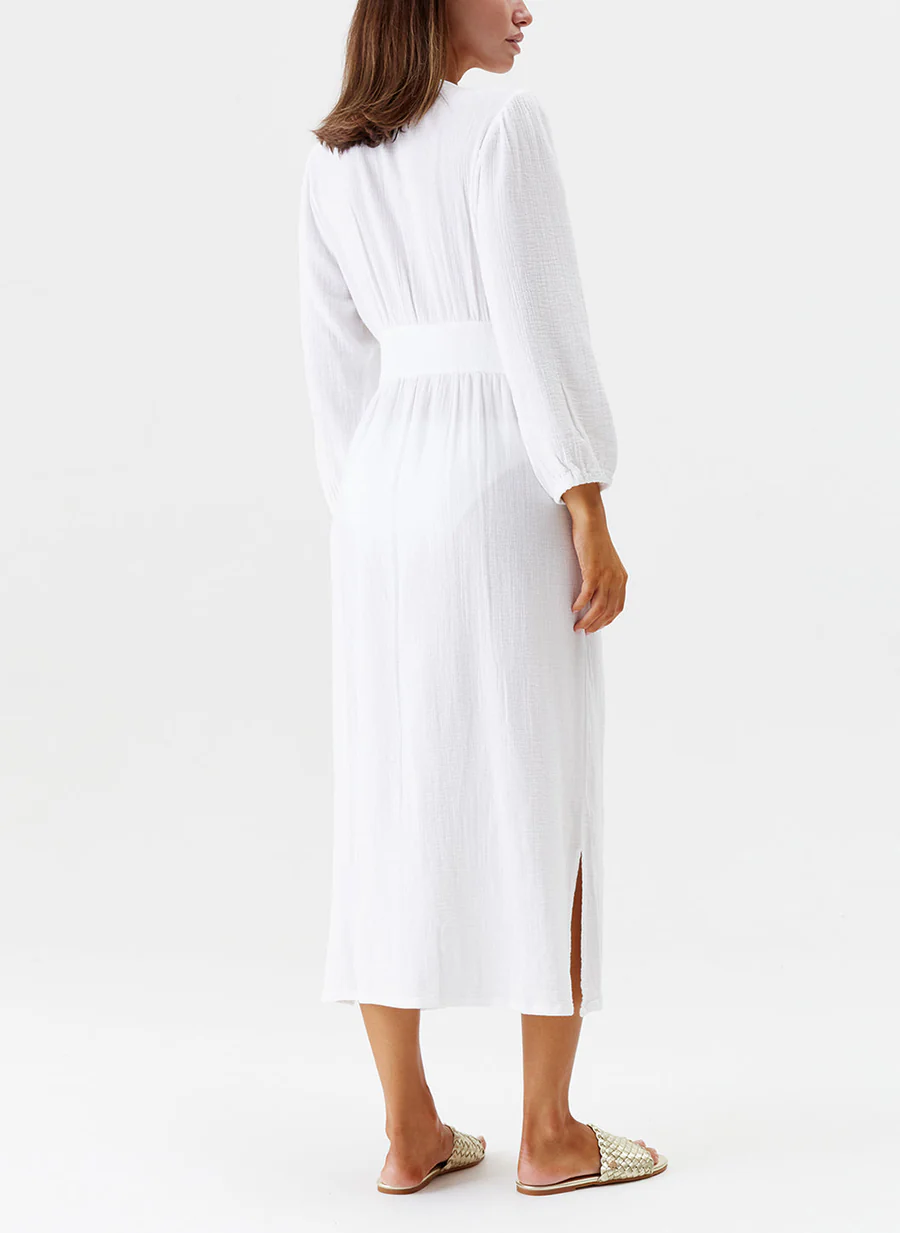 Womens Melissa Odabash Midi Sun Dresses In White