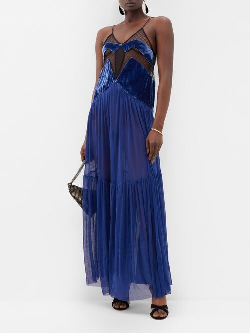Womens Sleeping With Jacque Nightdresses In Dark Blue